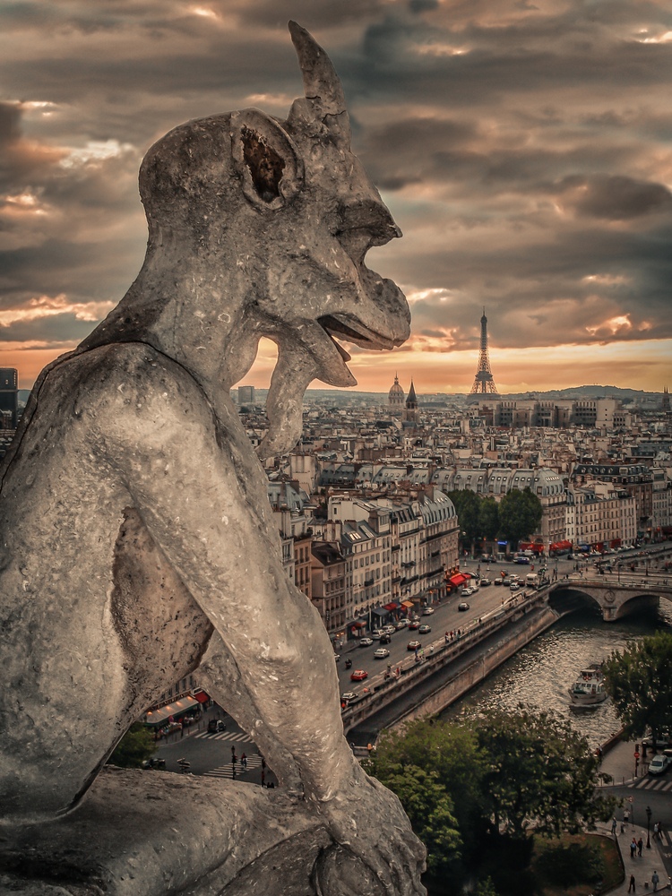 Blick von Notre Dame auf den Eifelturm