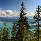 Blick von oben auf den Walchensee