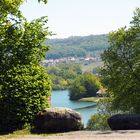 Blick von oben über den Breitenauer See