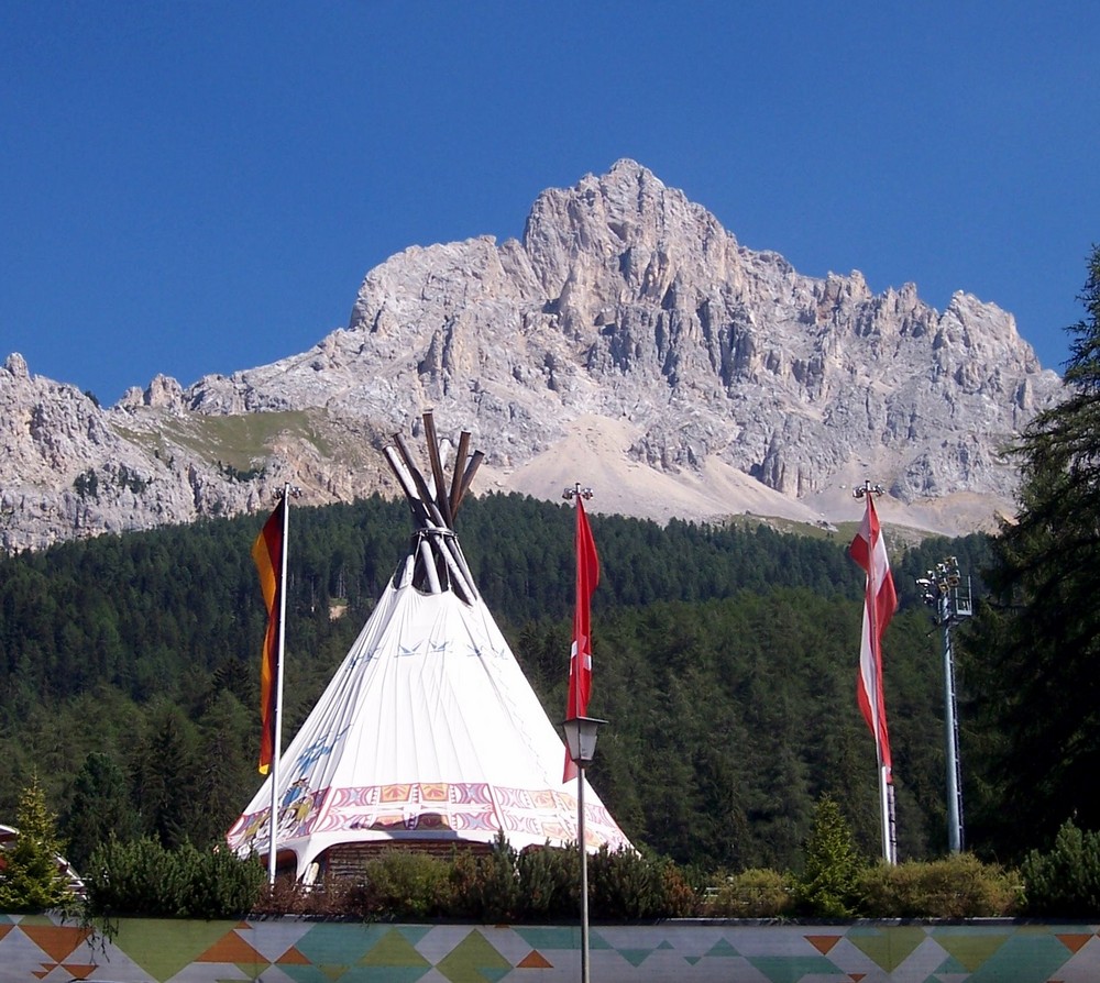 Blick von Obereggen auf den Latemar