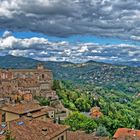 Blick von Perugia nach Umbrien