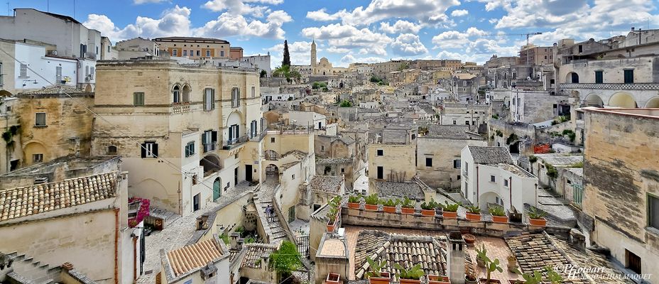 Blick von Piaza Viittorio Veneto - Matera 