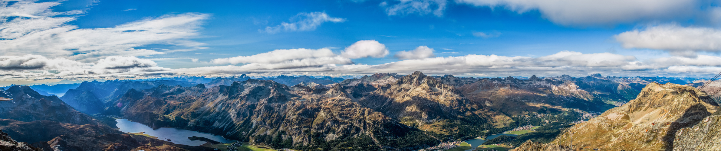 Blick von Piz Corwatsch