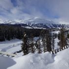 Blick von Pontresina Richtung St. Moritz