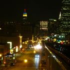 Blick von Queens auf die Skyline von Manhatten NY