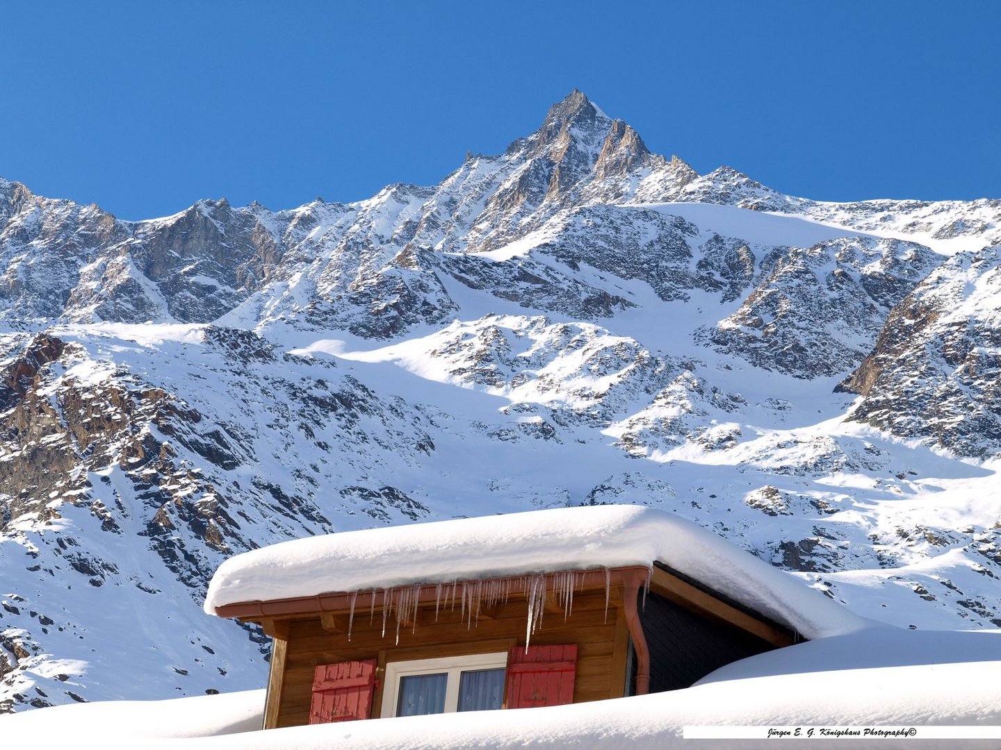 Blick von Saas-Fee