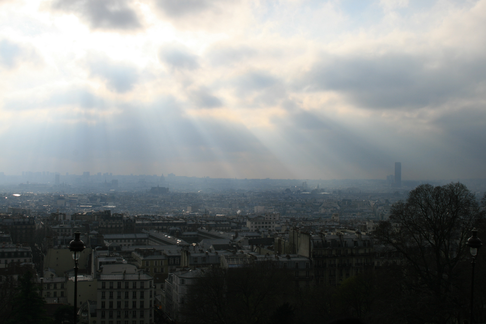 Blick von Sacre-Coeur über Paris...