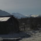 Blick von Samurskaja auf die Berge...