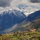 Blick von Schenna Richtung Dorf Tirol
