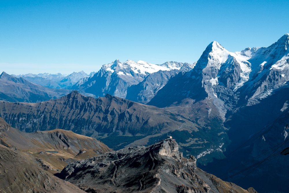 Blick von Schilthorn - Berner Oberland