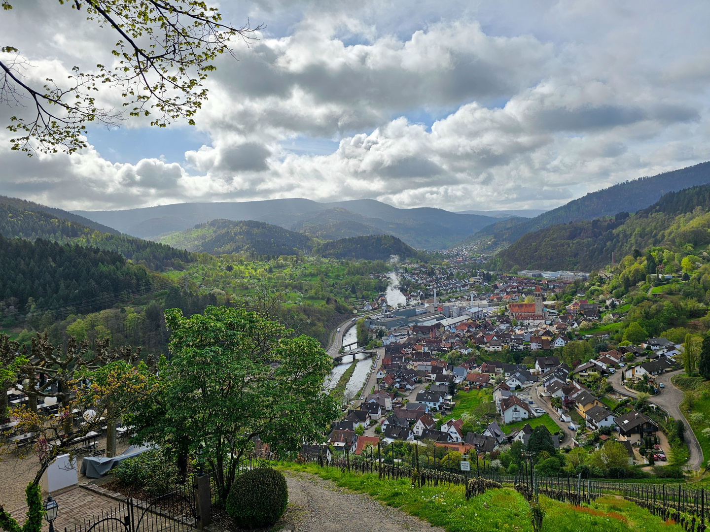 Blick von Schloss Eberstein 