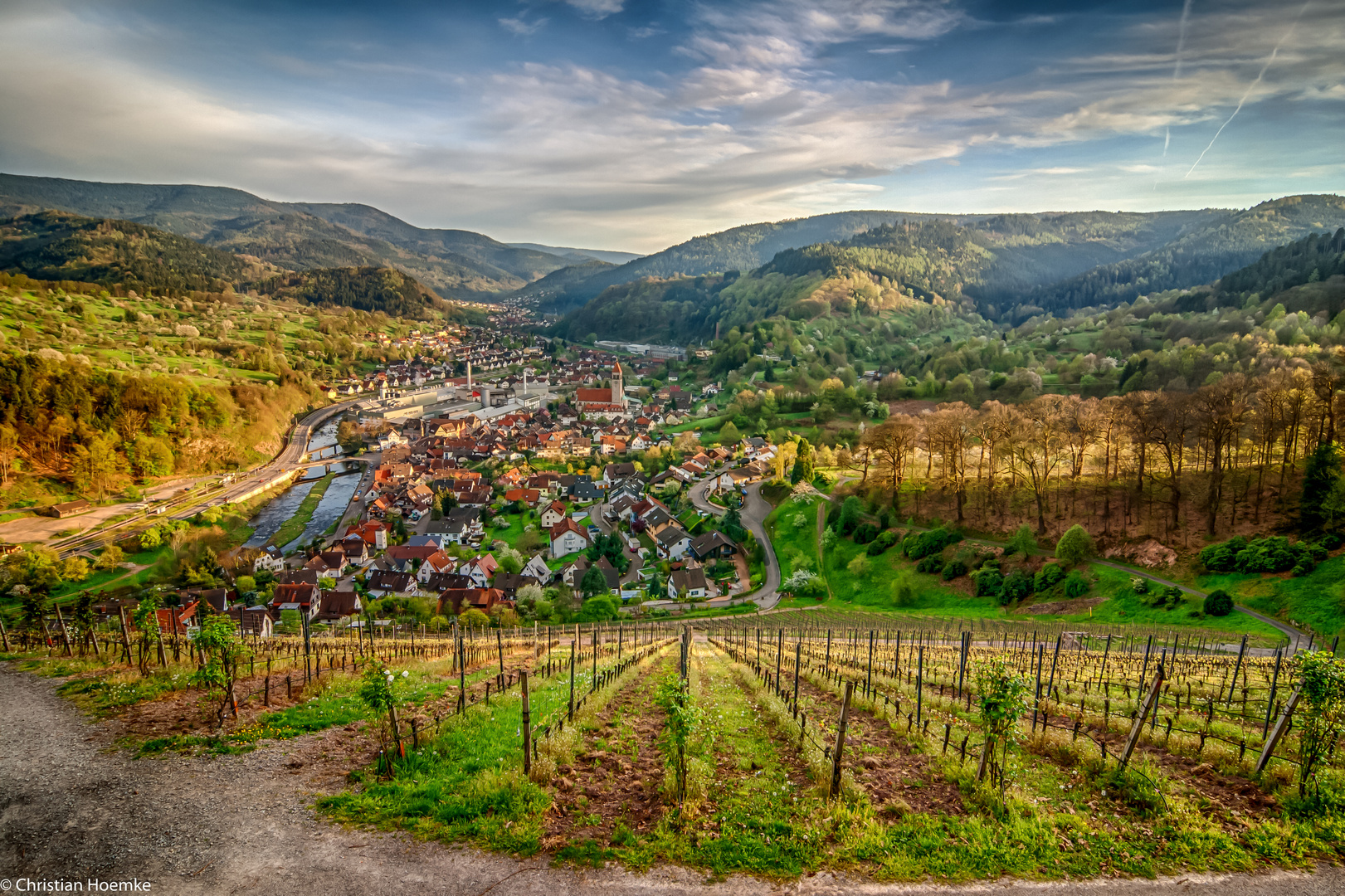 Blick von Schloss Eberstein