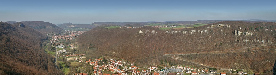 Blick von Schloss Lichtenstein (Sonnenbühl)