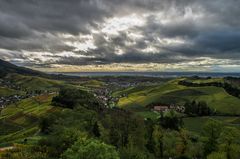 Blick von Schloss Staufenberg (Durbach) ins Rheintal