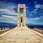 Blick von Scilla auf die Straße von Messina