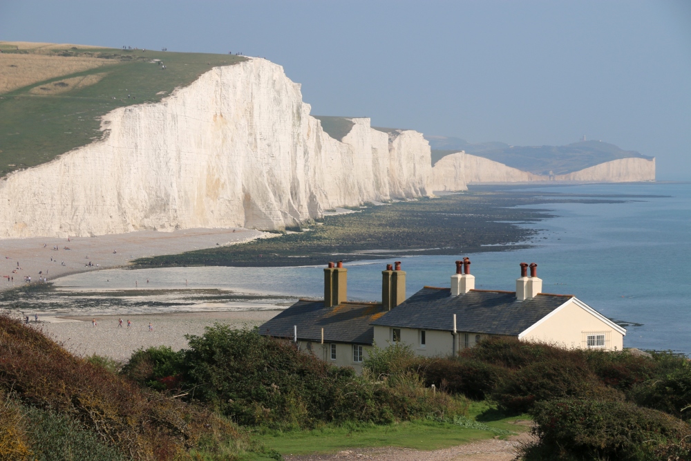 Blick von Seaford auf die Seven Sisters