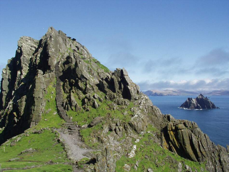 Blick von "Skellig Michael" (Irland)