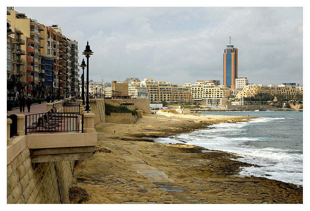 Blick von Sliema auf St.-Julians