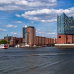 Blick von Süden auf Hamburg