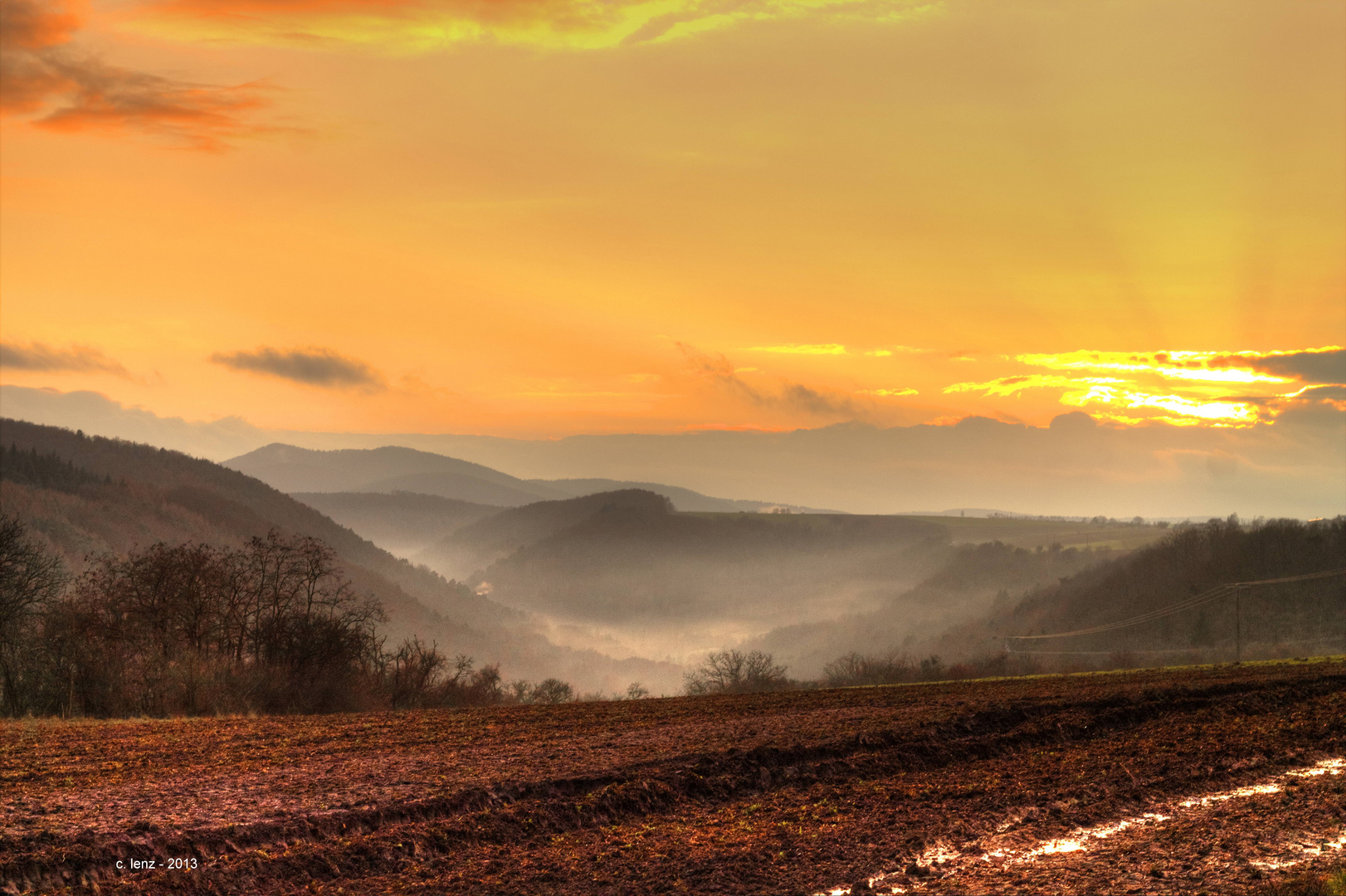 Blick von Tiefenthal ins Leininger Tal (Pfalz)