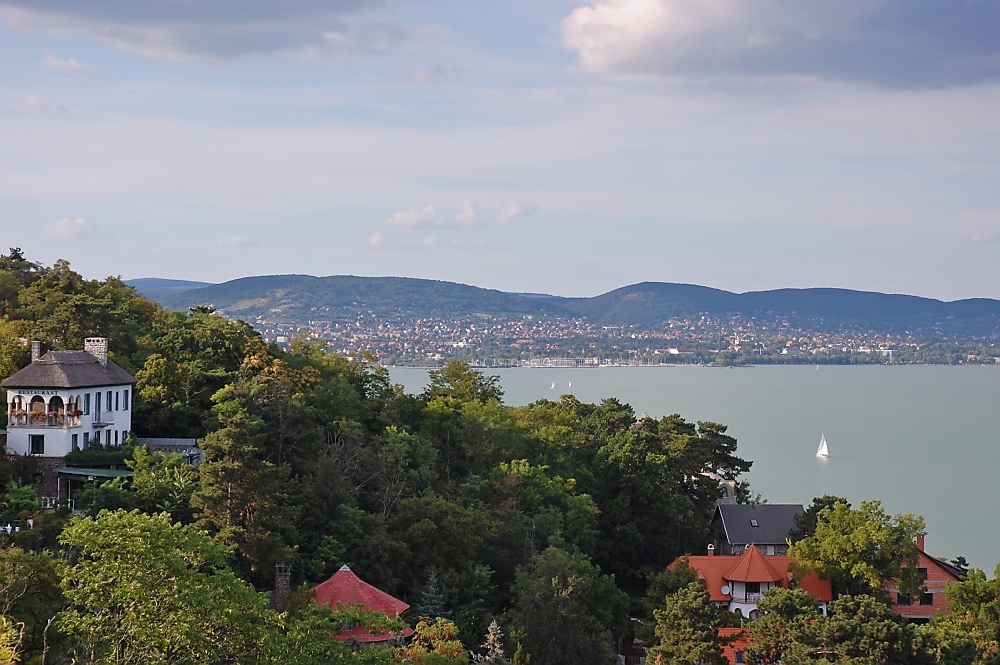 Blick von Tihany nach Balatonfüred