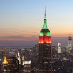 Blick von Top of the Rock in der Abenddämmerung