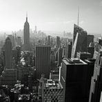 Blick von Top of the Rock nach Downtown Manhattan