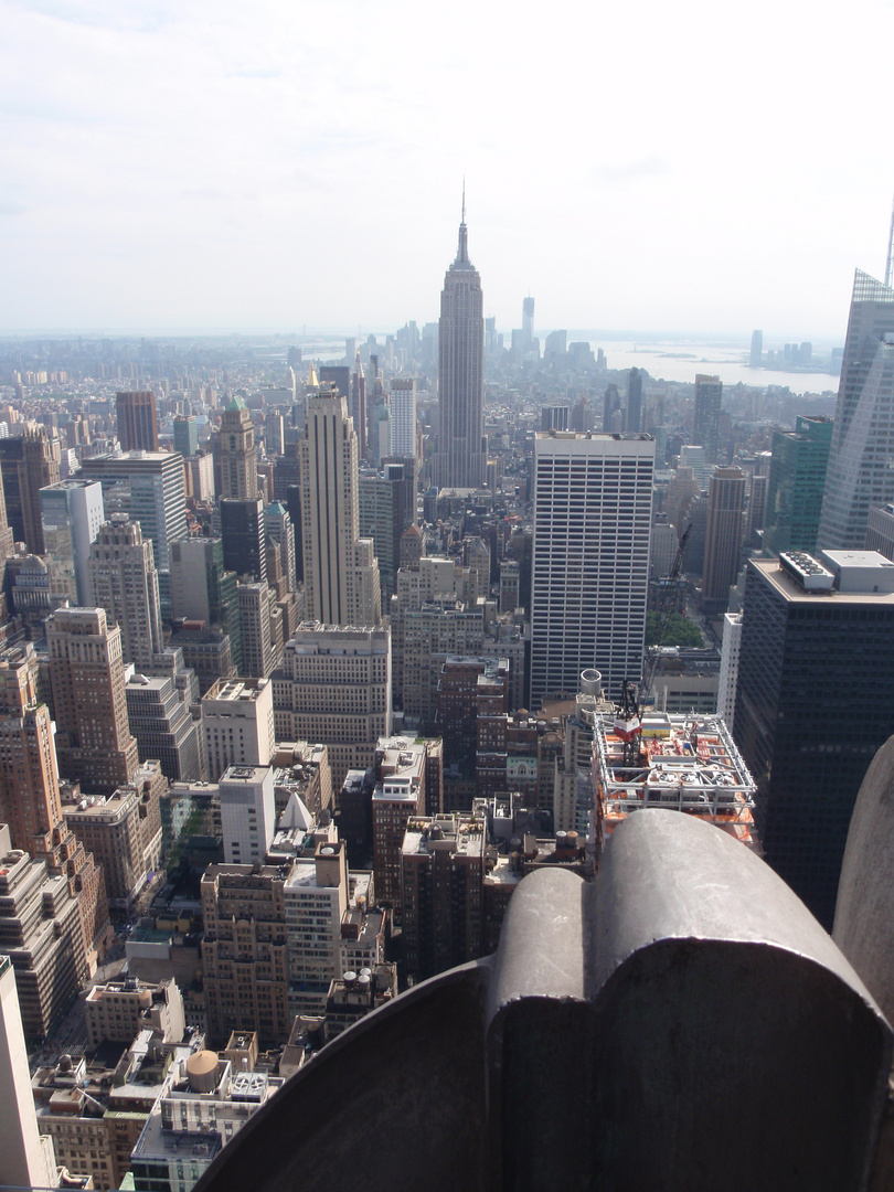 Blick von Top of the Rock Richtung Empire State Building