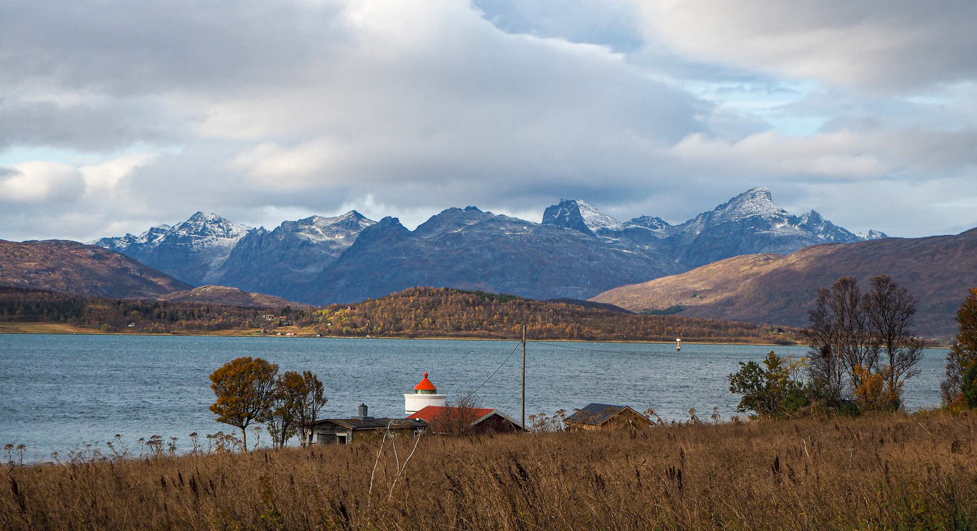 Blick von Tromsøya nach Kvaløya