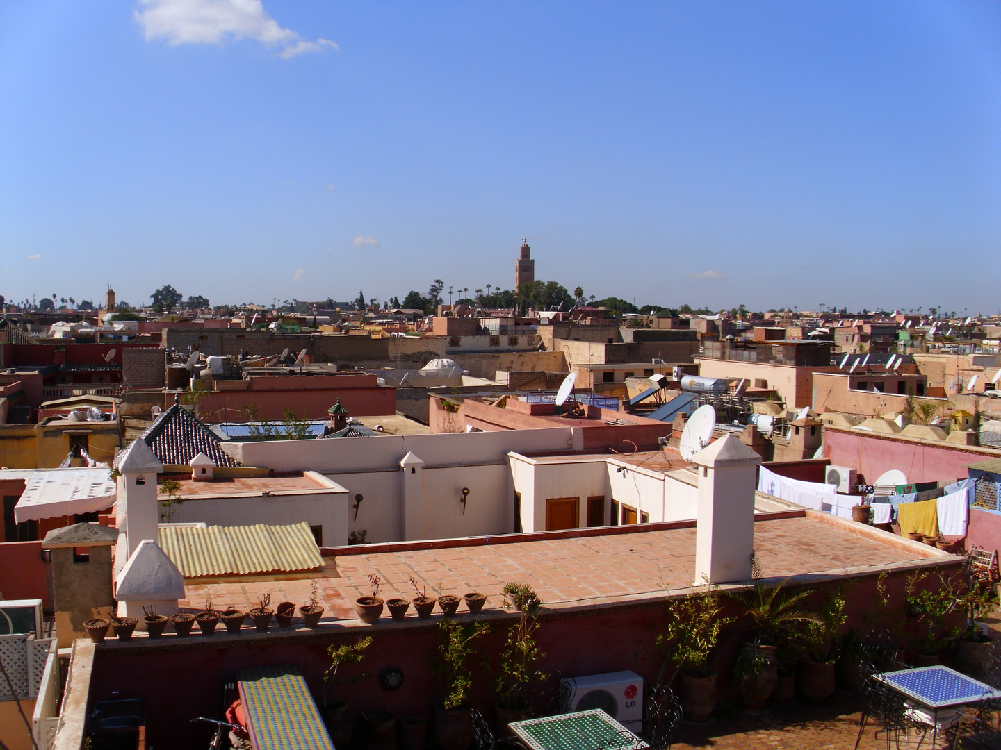 Blick von unserer Dachterrasse