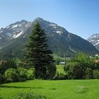 Blick von unserer Terrasse in Mittelberg