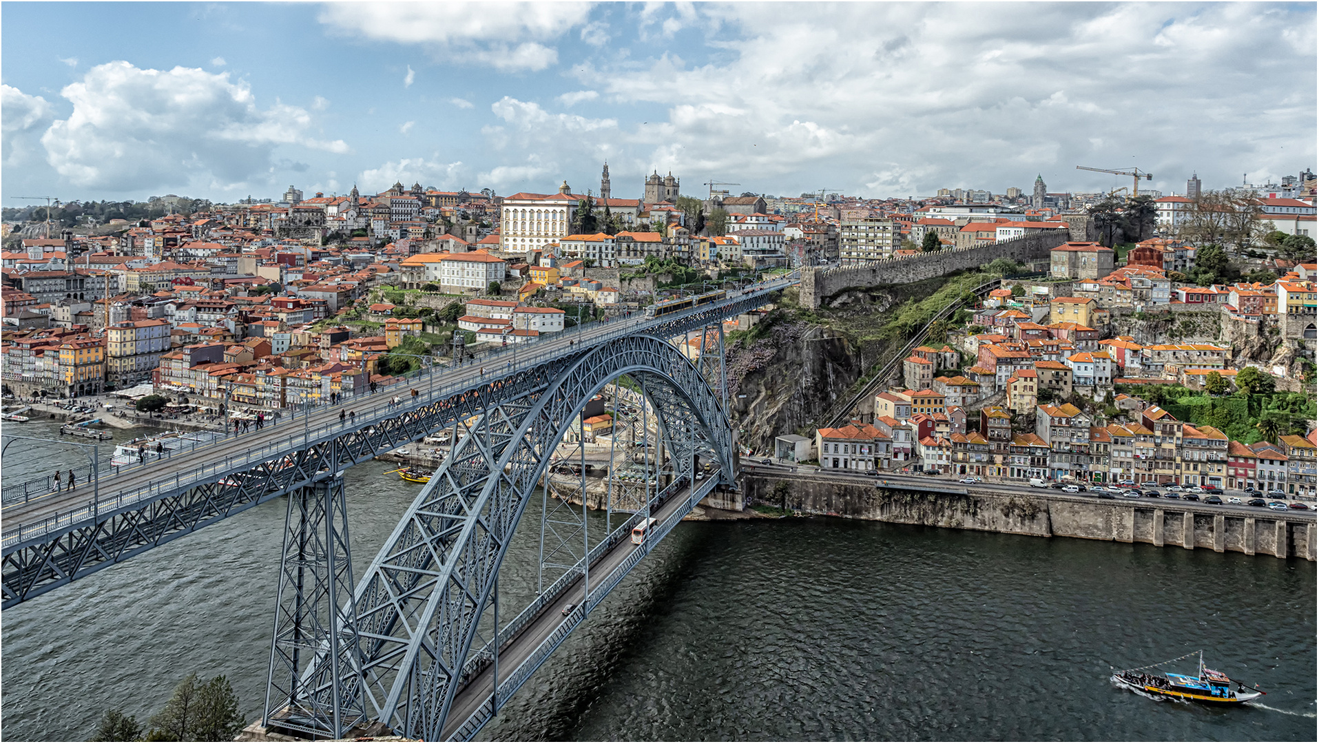 Blick von Vila Nova de Gaia.....