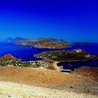 Blick von Vulcano nach Lipari (Äolische Inseln)