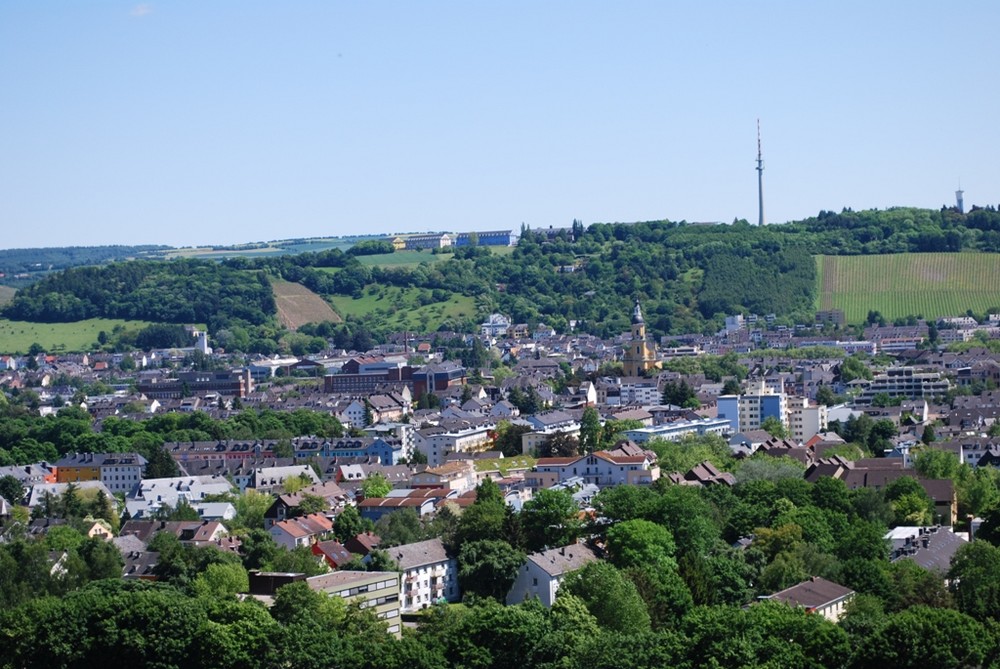 Blick von Wald Weisshaus