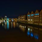 Blick von Weserbrücke auf die Weserburg