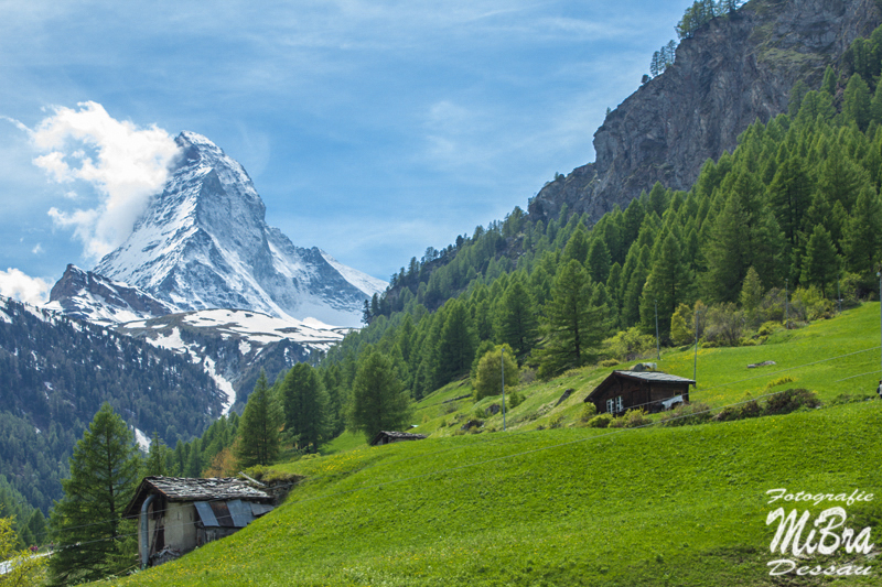 Blick von Zermatt zum Matterhorn 2015