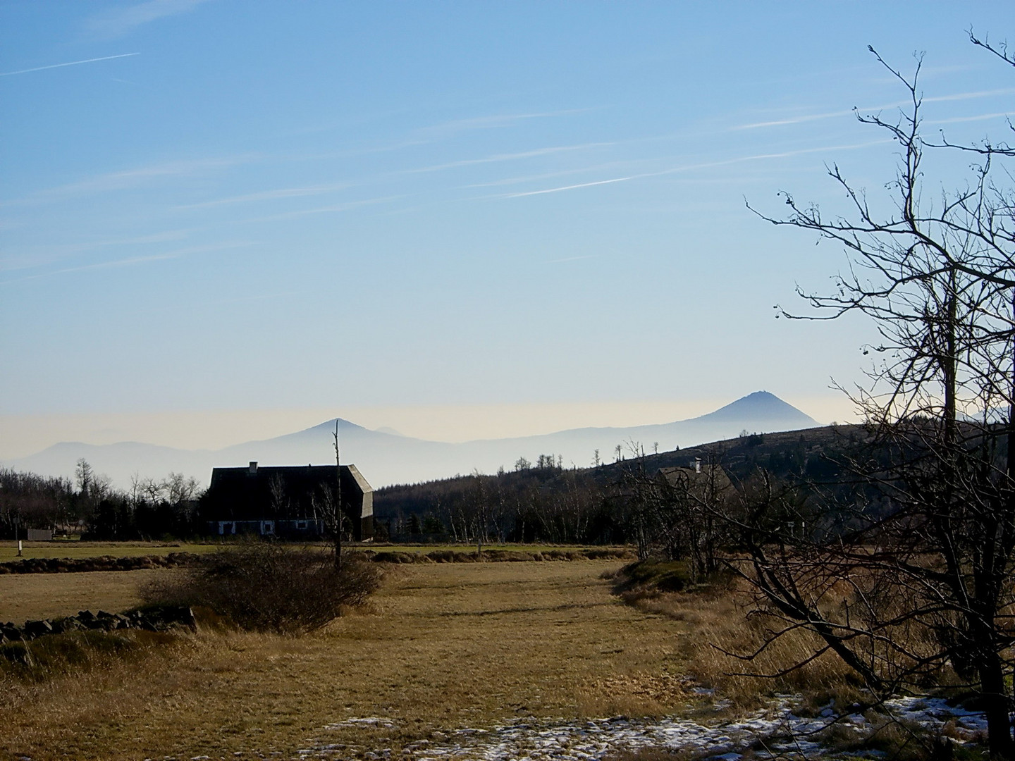 Blick von Zinnwald-Georgenfeld nach Böhmen