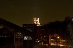 Blick von Zollverein bei Nacht