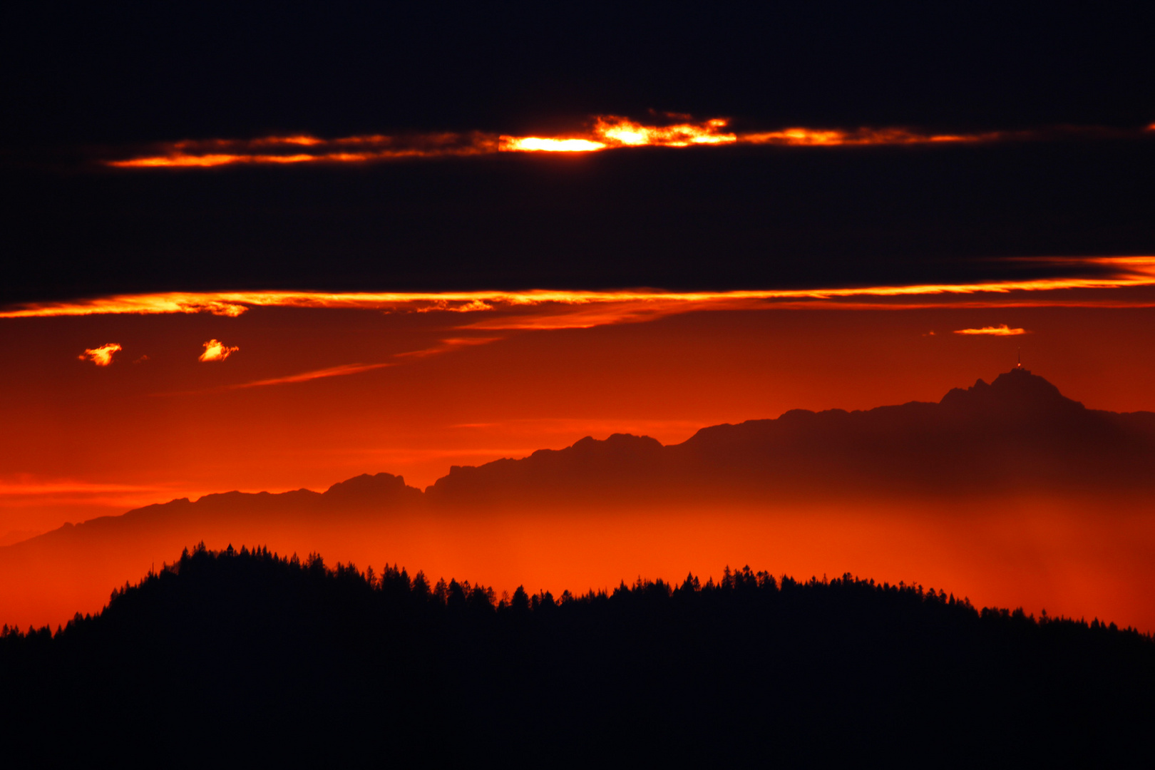 Blick zu den Alpen