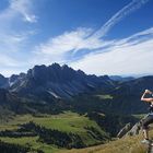 ... Blick zu den Geislerspitzen - Südtirol ...