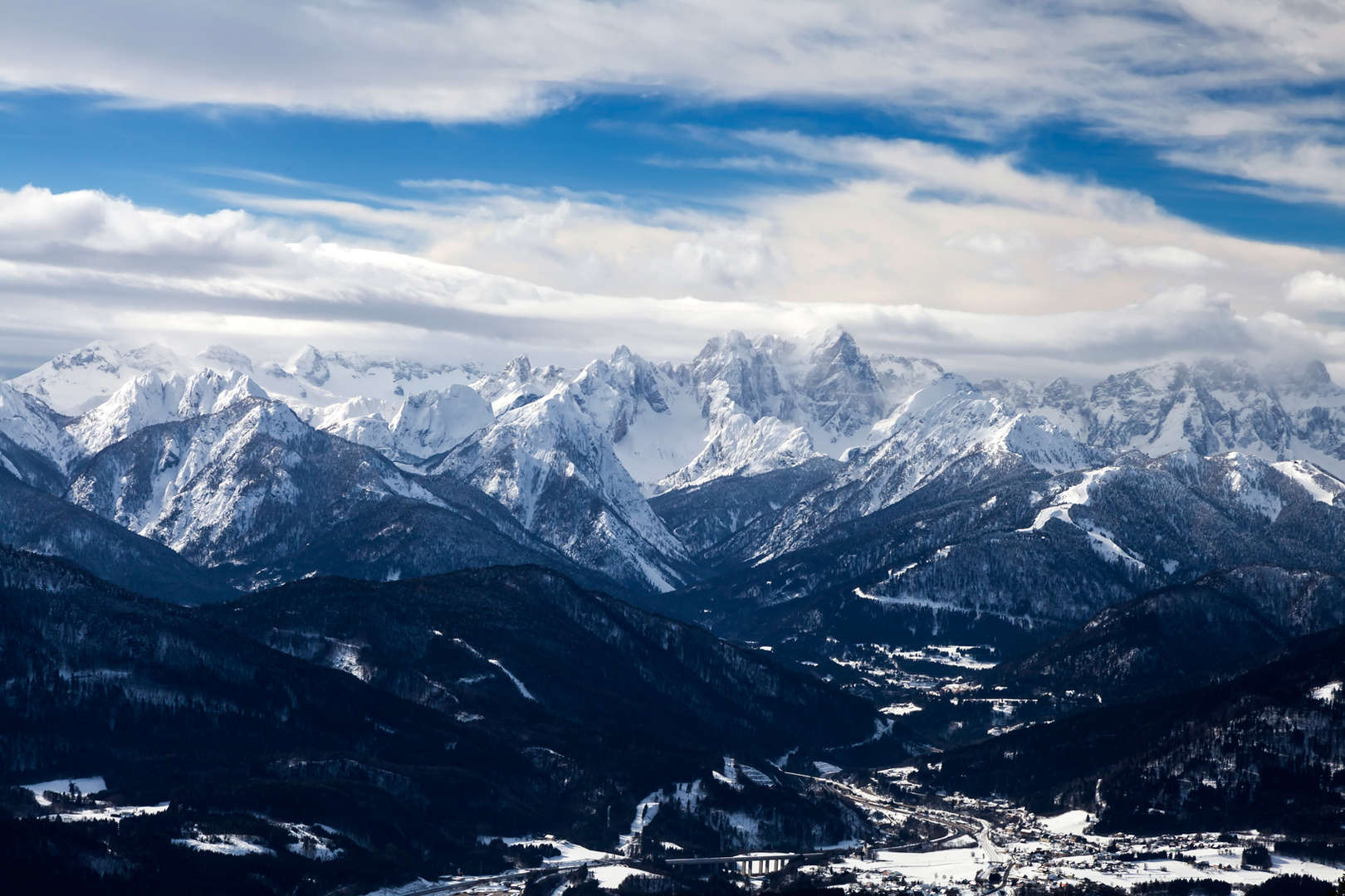 Blick zu den Juliern