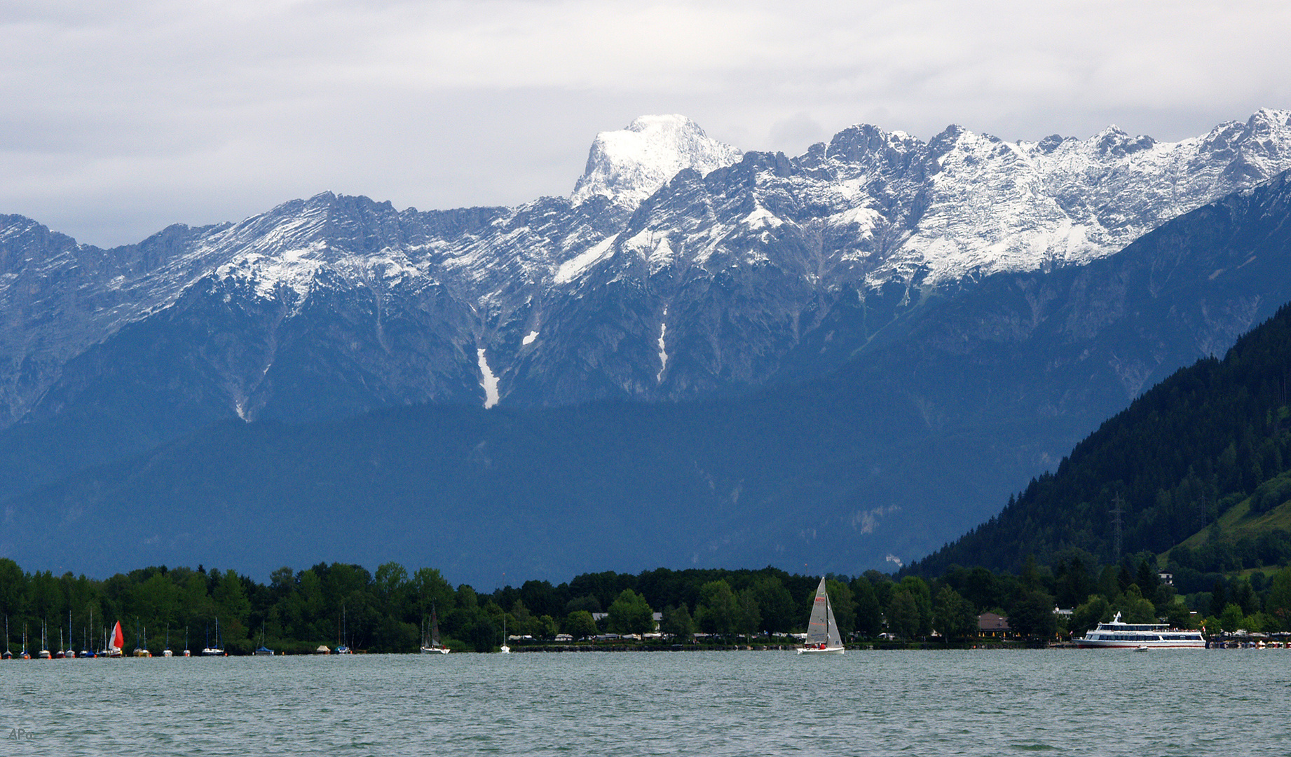 Blick zu den Kitzbühler Alpen