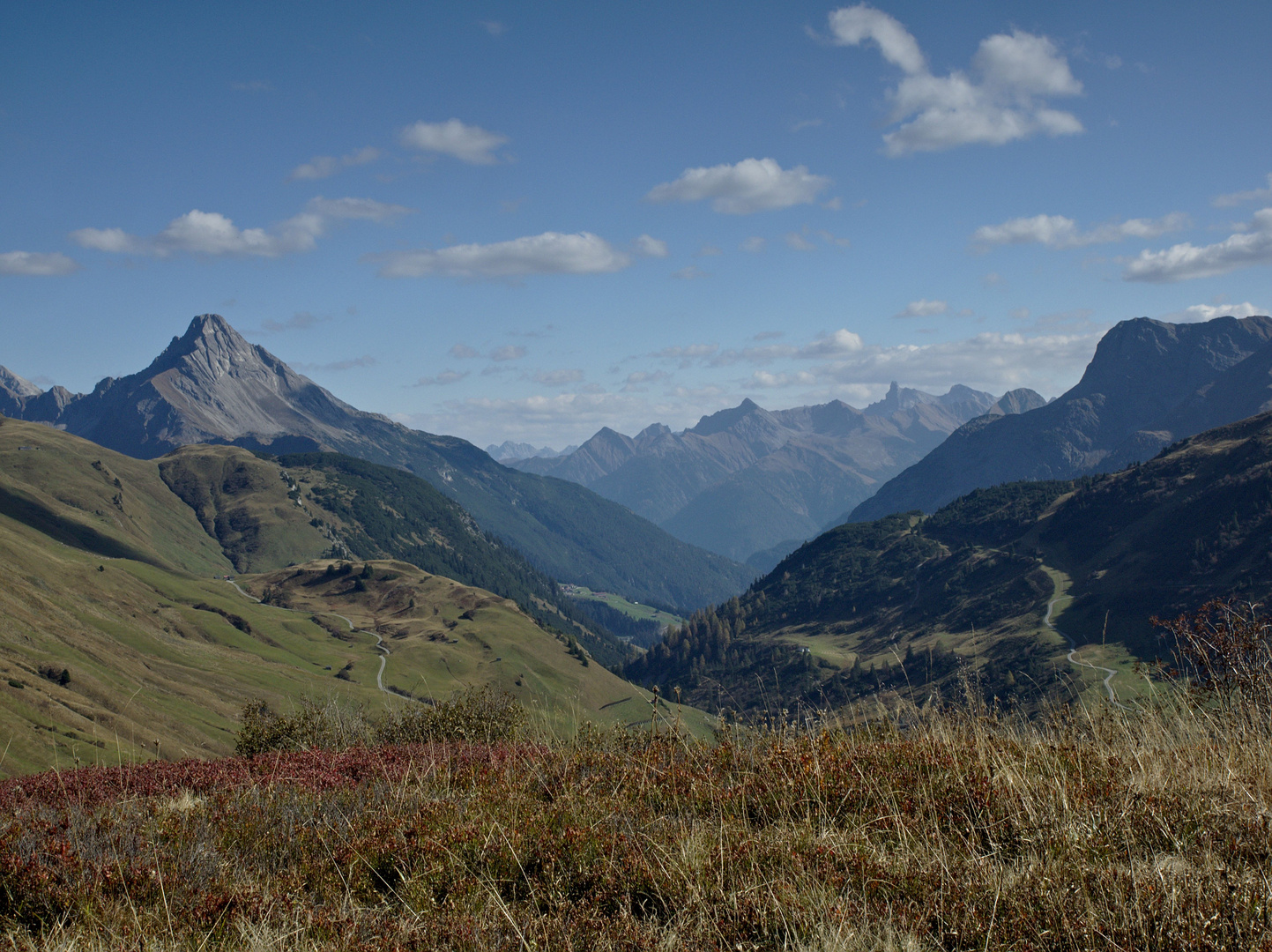 Blick zu den Lechtaler Alpen