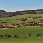 Blick zu den Steppenbergen und dem Hradek am 23.12. 15