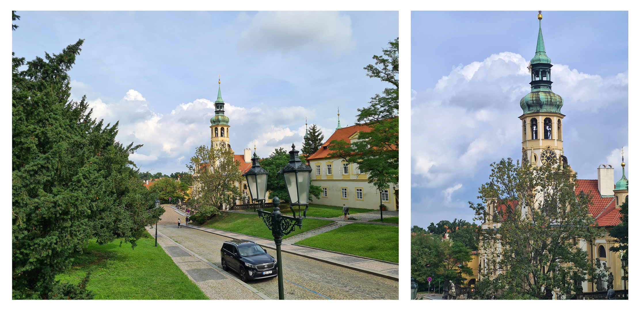 Blick zu Loreto Wallfahrtsstätte