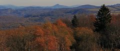 Blick zu Ralsko und Schwarzenberg