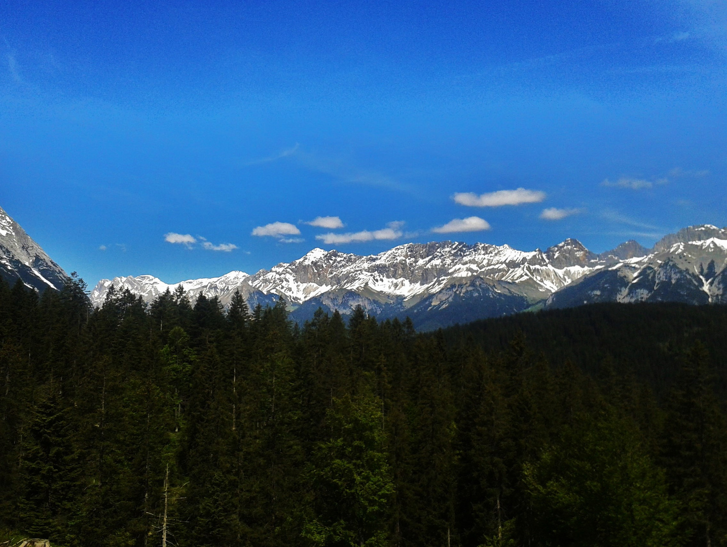 Blick Zugspitze (Leutasch)