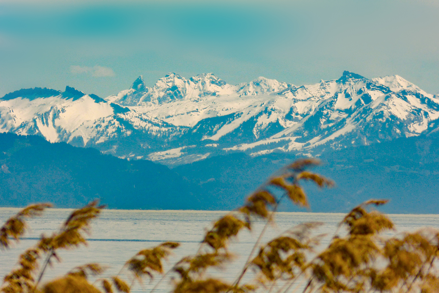 Blick zum Allgäu