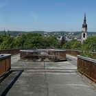 Blick zum alten und den neuen Wasserturm