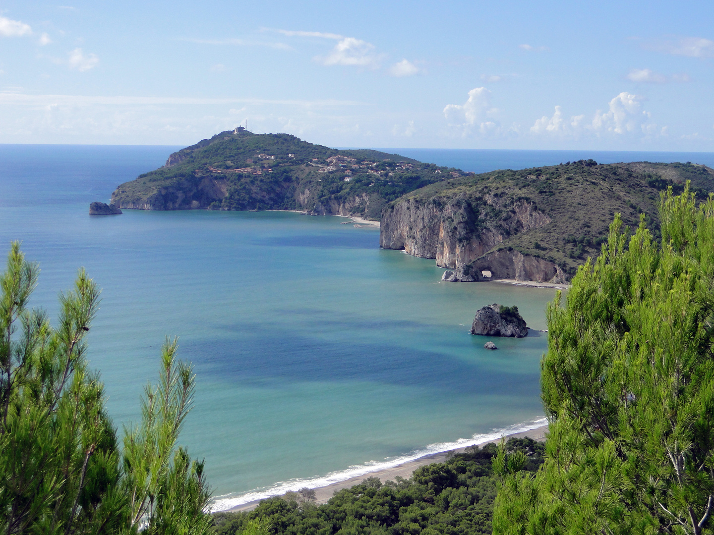 Blick zum Arco Naturale